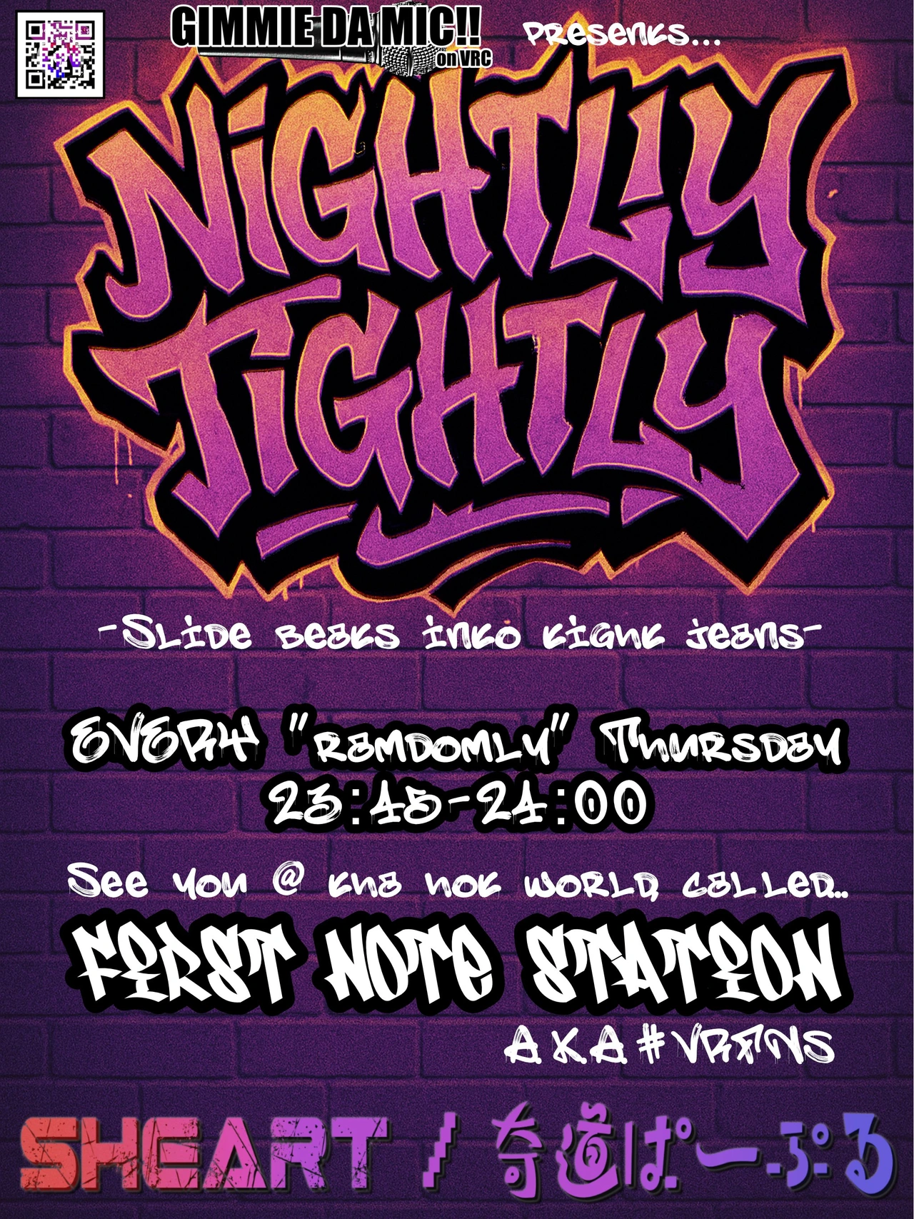 Nightly Tightly flyer